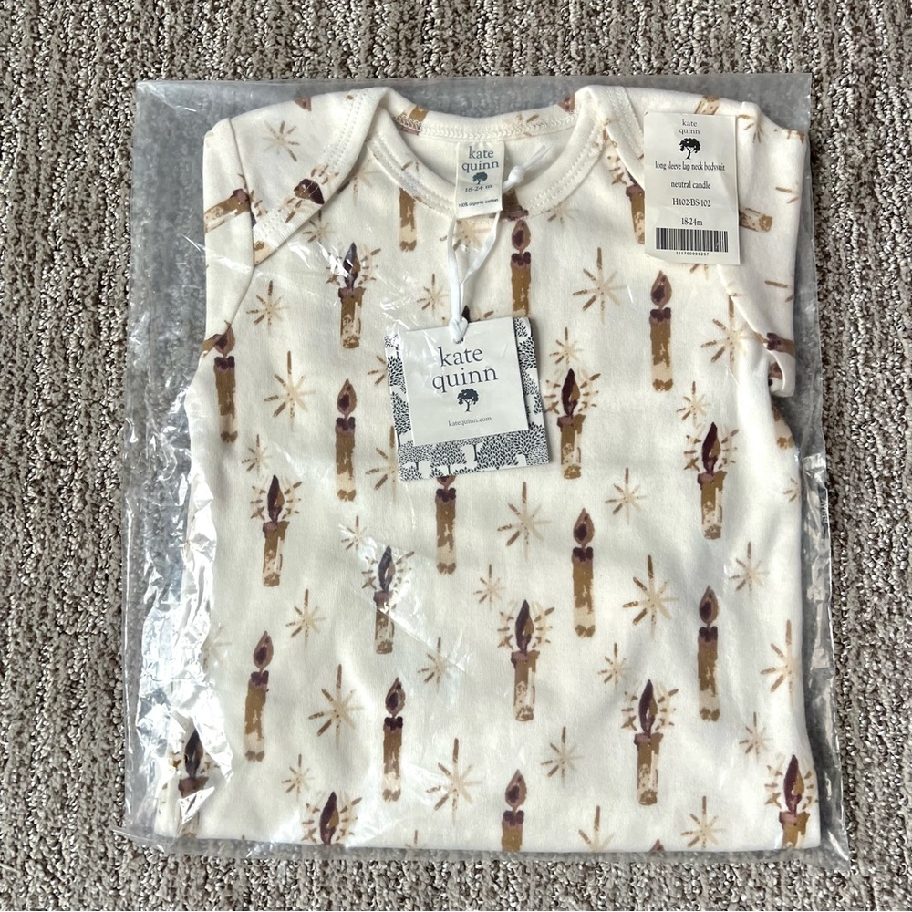 NWT Kate Quinn Long Sleeve Bodysuit Size 18/24 Months